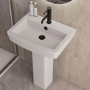 1700mm Left Hand Black Shower Bath Suite with Toilet Basin & Panels - Lomax
