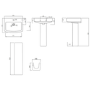 1700mm Left Hand Black Shower Bath Suite with Toilet Basin & Panels - Lomax