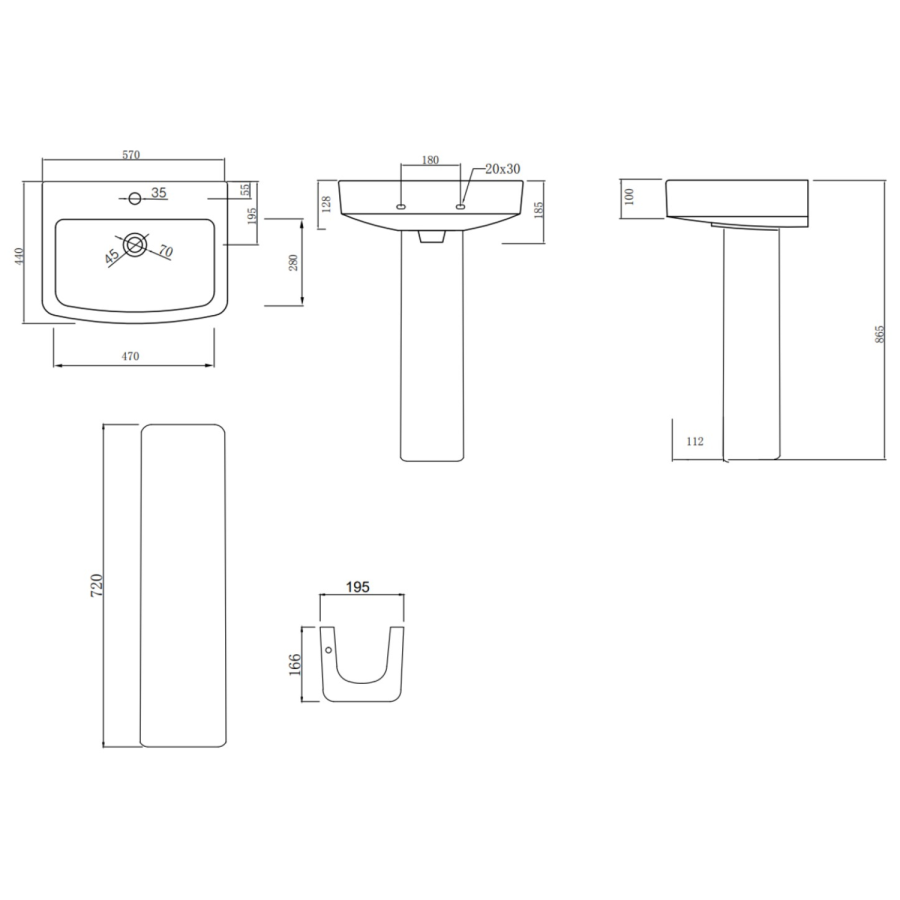 1700mm Left Hand Black Shower Bath Suite with Toilet Basin & Panels - Lomax