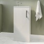 400mm White Freestanding Cloakroom Vanity Unit with Basin and Chrome Handle - Ashford