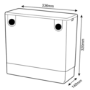 500mm White Back to Wall Toilet Unit with Cistern and Chrome Fittings - Ashford