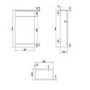 500mm White Back to Wall Toilet Unit with Cistern and Brass Fittings - Ashford