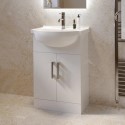 BUN/BeBa_24953/76643 560mm White Freestanding Vanity Unit with Basin - Classic