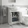 560mm White Freestanding Vanity Unit with Basin - Classic