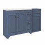 1400mm Blue Toilet and Sink Unit with Traditional Toilet - Baxenden