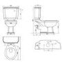 Traditional Brass Freestanding Bath Suite with Toilet & Basin - Park Royal