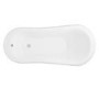 Freestanding Single Ended Roll Top Slipper Bath with Chrome Feet 1615 x 690mm - Park Royal