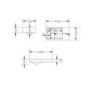 Close Coupled Toilet and White Basin Vanity Unit Cloakroom Suite - Baxenden