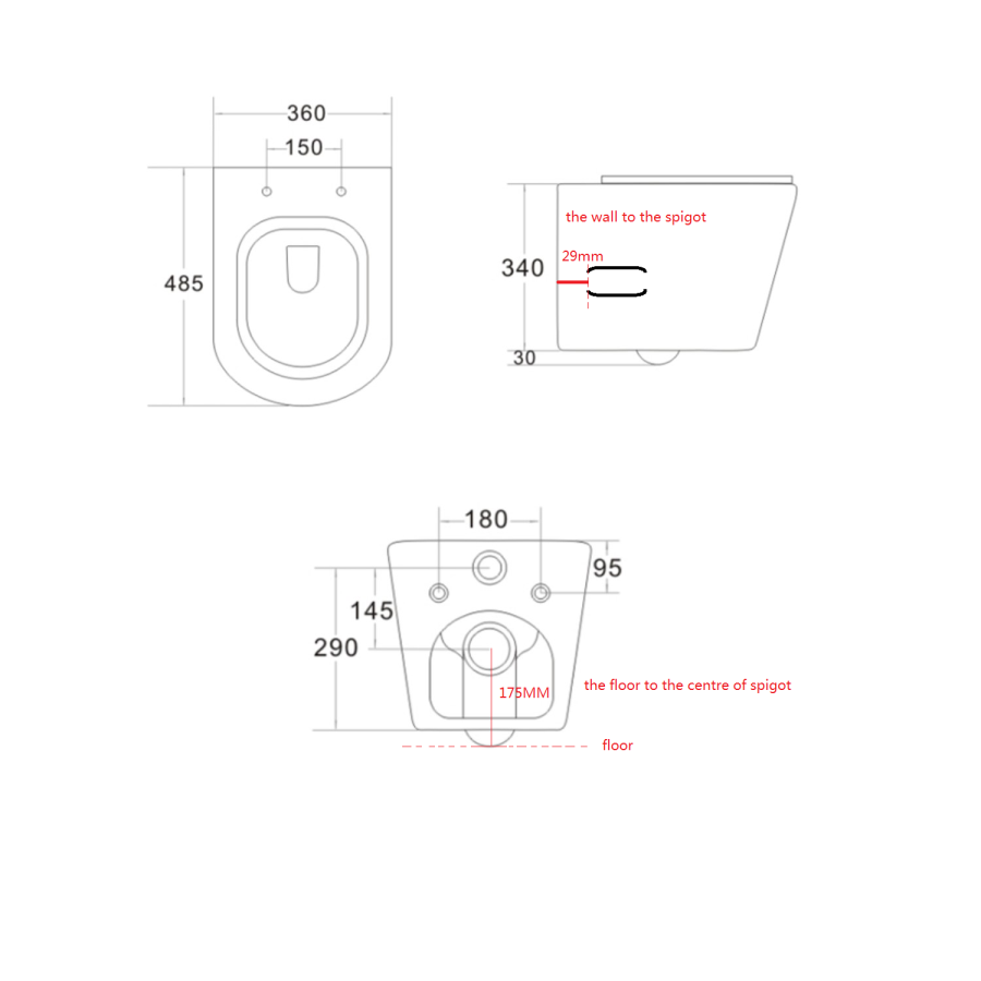 Matt White Wall Hung Rimless Short Projection Toilet with Soft Close Seat – Verona