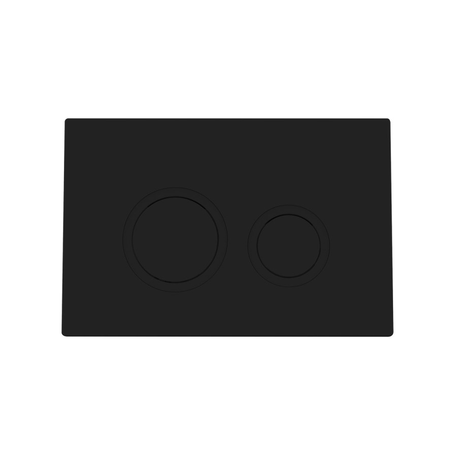 Matt White Wall Hung Rimless Toilet with Soft Close Seat, Black Mechanical Flush Plate, 1168mm Frame & Cistern – Verona