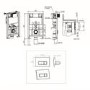 Matt White Wall Hung Rimless Toilet with Soft Close Seat, Brushed Brass Pneumatic Flush Plate, 820mm Frame & Cistern – Verona