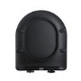 Matt Black Wall Hung Rimless Toilet with Soft Close Seat, Chrome Mechanical Flush Plate, 1168mm Frame & Cistern – Verona