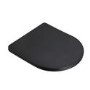 Matt Black Wall Hung Rimless Toilet with Soft Close Seat, Brushed Brass Mechanical Flush Plate, 1168mm Frame & Cistern – Verona