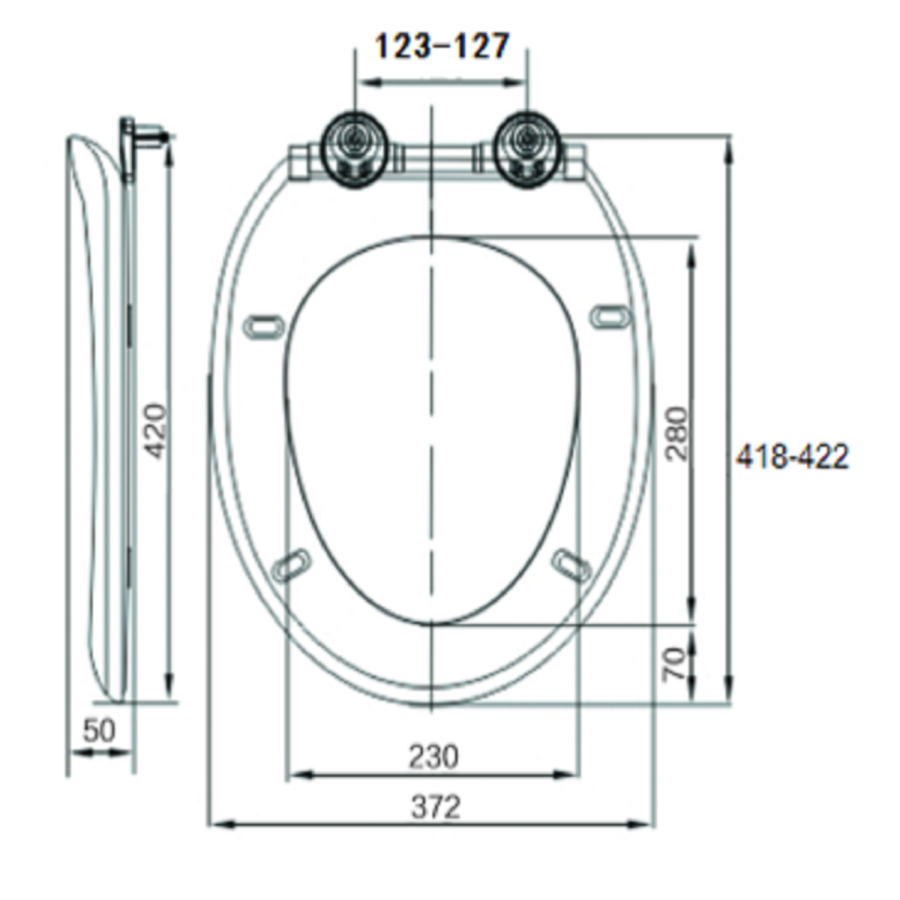 Wall Hung Rimless Toilet with Soft Close Seat, Brushed Brass Mechanical Flush Plate, 1168mm Frame & Cistern – Alcor