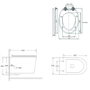 Alcor White Gloss Wall Hung Toilet and Basin Suite