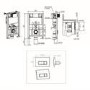 Wall Hung Rimless Toilet with Soft Close Seat, Brushed Brass Pneumatic Flush Plate, 820mm Frame & Cistern – Alcor