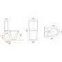 Close Coupled Rimless Short Projection Toilet with Soft Close Seat - Newport