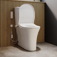 Indiana Close Coupled Comfort Height Smart Bidet Japanese Toilet with Heated Seat - Purificare
