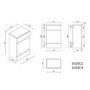 1200mm White Toilet and Sink Unit with Square Toilet - Harper