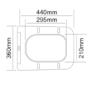 1500mm Grey Toilet and Sink Unit with Storage Unit and Square Toilet - Harper