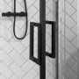 800mm Black 8mm Glass Quadrant Shower Enclosure with Shower Tray - Pavo