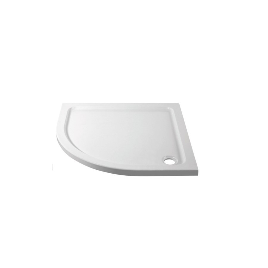 900mm Black 8mm Glass Quadrant Shower Enclosure with Shower Tray - Pavo