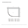 900x760mm Black 8mm Glass Left Hand Offset Quadrant Shower Enclosure with Shower Tray - Pavo