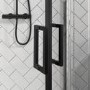 ONLY OPENED - Black 8mm Glass Offset Quadrant Shower Enclosure 1000x800mm - Pavo