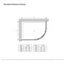 ONLY OPENED - Black 8mm Glass Offset Quadrant Shower Enclosure 1000x800mm - Pavo