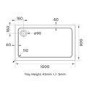 1000x800mm Black 8mm Glass Rectangular Sliding Shower Enclosure with Shower Tray - Pavo