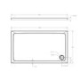 1000 x 800mm Black Rectangular Sliding Door Shower Enclosure Suite with Toilet and Basin - Pavo
