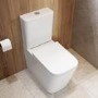 1300 x 800mm Chrome Walk in Shower Enclosure Suite with Ashford Toilet and Basin