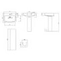 1600 x 800mm Chrome Walk in Shower Enclosure Suite with Toilet and Basin - Corvus
