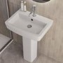 1700 x 800mm Chrome Walk in Shower Enclosure Suite with Toilet and Basin - Corvus