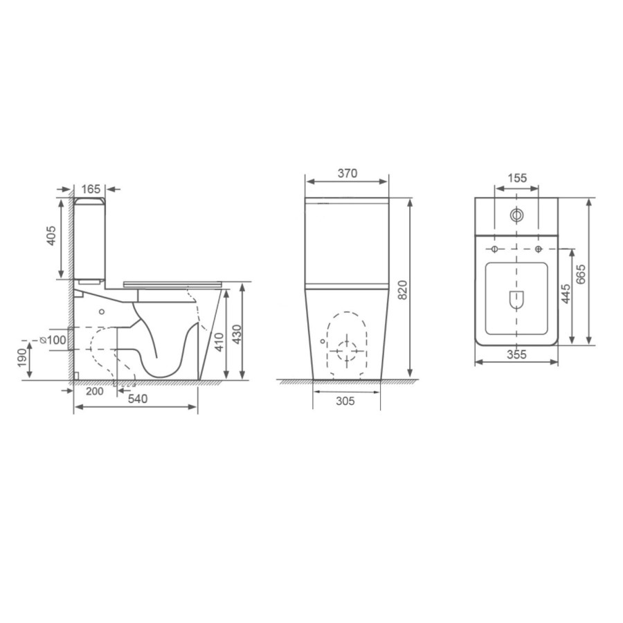 1700 x 800mm Chrome Walk in Shower Enclosure Suite with Toilet and Basin - Corvus