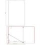 1000mm Chrome Shower Screen for Wet Room & Walk In Shower with 300mm Hinged Flipper Return Panel – Corvus