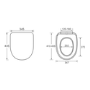 Close Coupled Toilet with Soft Close Seat - Addison