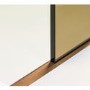 700mm Bronze Shower Screen for Wet Room & Walk In Shower with 350mm Hinged Flipper Return Panel – Live Your Colour