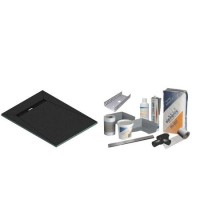 1200x900mm Wet Room Tile-Ready Shower Tray with Wet Room Install & Linear Waste Drainage Kit