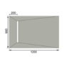 1200x900mm Wet Room Tile-Ready Shower Tray with Wet Room Install & Linear Waste Drainage Kit