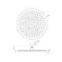 300mm Ultra Slim Round Shower Head with Wall Arm