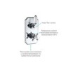 Chrome 1 Outlet Wall Mounted Thermostatic Mixer Shower Set - Cambridge