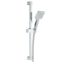 Chrome 2 Outlet Ceiling Mounted Thermostatic Mixer Shower Set with Hand Shower - Cube