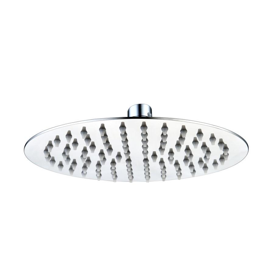 300mm Ultra Slim Round Shower Head with Wall Arm