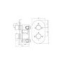 Chrome 2 Outlet Thermostatic Mixer Shower Set With Hand Shower and Pencil Bath Filler Spout - Arissa
