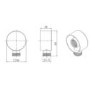 Chrome 2 Outlet Wall Mounted Shower Head Thermostatic Mixer Shower Set with Hand Shower - Slide Rail Kit & Diverter Control- Flow