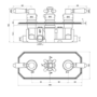 Chrome 2 Outlet Wall Mounted Thermostatic Mixer Shower Set with Hand Shower - Cambridge
