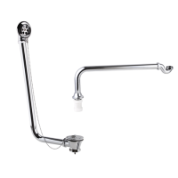 Chrome Traditional Exposed Bath Waste & Exposed Bath Trap - Park Royal