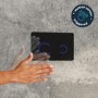 1168mm Wall Hung Toilet Frame & Black Glass Sensor Flush Plate with Concealed Cistern - Elira