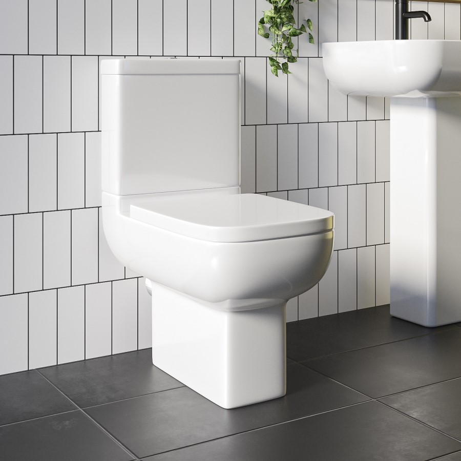 Close Coupled Short Projection Toilet with Soft Close Seat - Seren